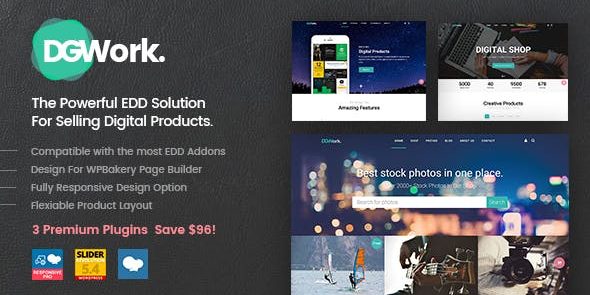 DGWork 1.8.9.1 - Business Theme For Easy Digital Downloads