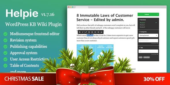 Helpie 1.9.5 - WordPress KB Wiki Plugin