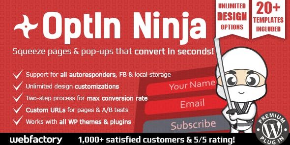 OptIn Ninja 2.35 - Ultimate Squeeze Page Generator