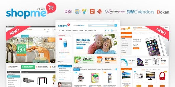 ShopMe 1.6.6.1 - Multi Vendor Woocommerce WordPress Theme
