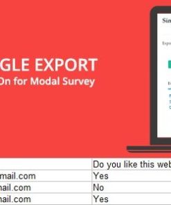 Single Export 1.0.6 - Modal Survey Add-on