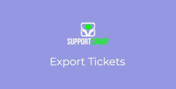 SupportCandy Export Ticket 3.1.6