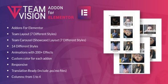 Teamvision for Elementor 1.0