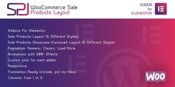 WooCommerce Sale Products Layout for Elementor 1.0 - Wordpress Plugin