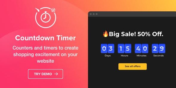 Countdown Timer 1.4.0 - WordPress Countdown Timer plugin