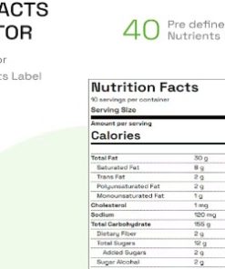 Nutrition Facts Label Creator Elementor Addon 1.2.0