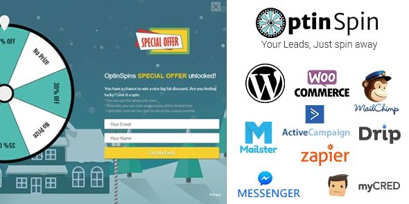 OptinSpin 2.1.7 - Fortune Wheel Integrated With WordPress, WooCommerce and Easy Digital Downloads Coupons