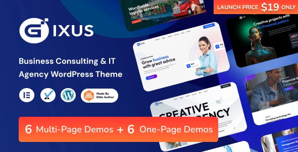Gixus 2.7 - Business Consulting & IT Agency WordPress