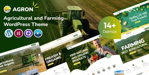Agron 1.0.2 - Agriculture & Organic Farm WordPress Theme