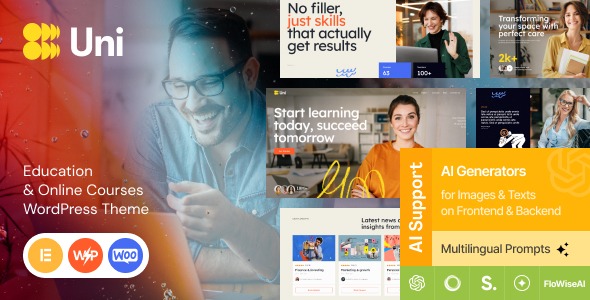 Uni 1.0.0 - College, School & Online Courses WordPress Theme