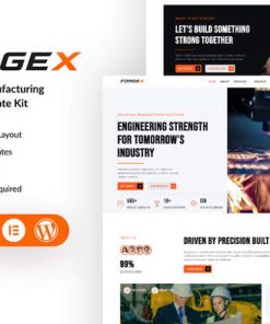 ForgeX  - Industrial & Manufacturing Elementor Template Kit