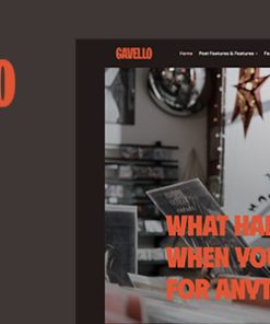Gavello 1.3 - Captivating Minimalist Blog WordPress Theme