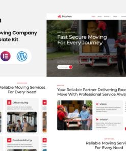 Movion  - Relocation & Moving Company Elementor Template Kit