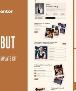 Rambut  - Barbershop Elementor Pro Template Kit