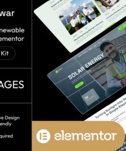 Solwar  - Solar & Renewable Energy Elementor Template Kit